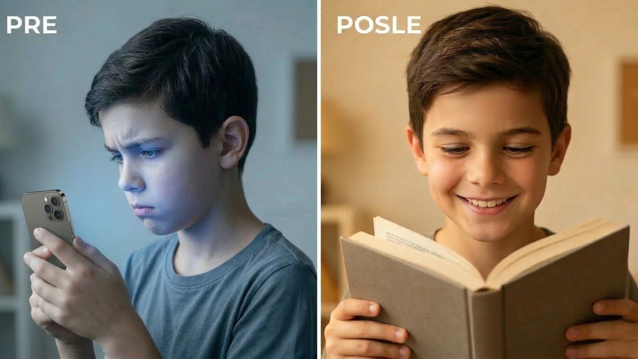 Child distracted by phone